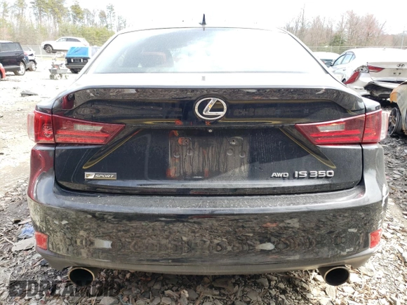2015 Lexus IS 350 with VIN JTHCE1D25F5008167, listed as a Copart auction lot 49696125 with 121,377 mi miles and Salvage title. Bid and sale history available at DreamBid. Image 6.