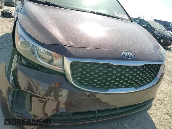 2017 Kia Sedona LX with VIN KNDMB5C19H6338583, listed as a Copart auction lot 48574955 with 140,765 mi miles and Salvage Title. Bid and sale history available at carsss.com. Image 11.