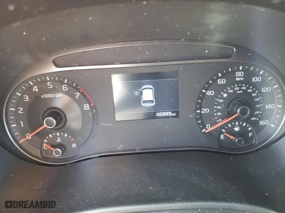 2020 Kia Soul LX with VIN KNDJ23AU2L7720722, listed as a Copart auction lot 44430815 with 46,649 mi miles and Salvage Title. Bid and sale history available at carsss.com. Image 9.
