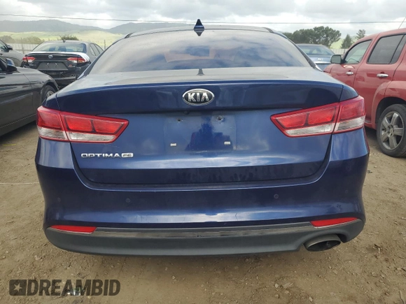 2018 Kia Optima LX with VIN 5XXGT4L39JG223575, listed as a Copart auction lot 51125755 with 97,954 mi miles and Salvage Title. Bid and sale history available at DreamBid. Image 6.