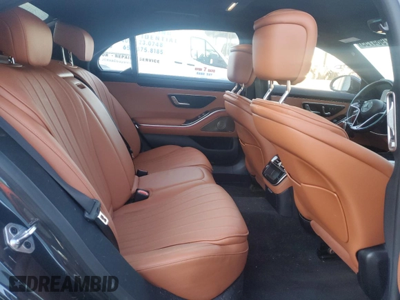 2022 Mercedes-Benz S-Class S 500 with VIN W1K6G6DB1NA147018, listed as a Copart auction lot 87964755 with 34,513 mi miles and Salvage Title. Bid and sale history available at carsss.com. Image 11.