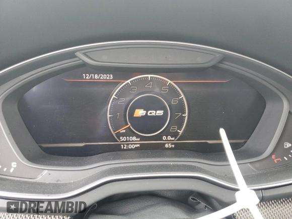 2019 Audi SQ5 Premium Plus with VIN WA1B4AFY2K2061142, listed as a Copart auction lot 81522643 with 50,108 mi miles and . Bid and sale history available at DreamBid. Image 9.