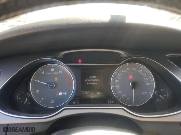 2013 Audi S4 Premium Plus with VIN WAUDGAFL2DA142786, listed as a Copart auction lot 49478055 with 147,016 mi miles and Salvage Title. Bid and sale history available at carsss.com. Image 9.