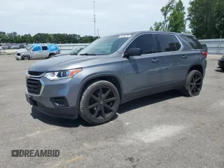 2020 Chevrolet Traverse LS with VIN 1GNERFKW8LJ139668, listed as a Copart auction lot 57996795 with 132,453 mi miles and Salvage title. Bid and sale history available at DreamBid. Image 1.