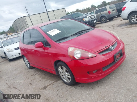 2007 Honda Fit Sport with VIN JHMGD37667S060148, listed as a IAAI auction lot 41220713 with 206,294 mi miles. Bid and sale history available at carsss.com. Image 1.