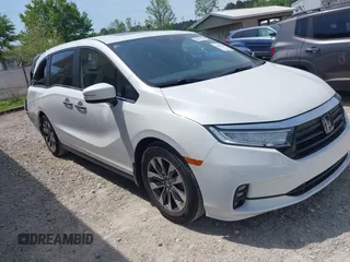 2022 Honda Odyssey EX-L z VIN 5FNRL6H77NB045397, wystawiony jako IAAI lot #42032709 z przebiegiem 63 175 mil mil oraz . Historia ofert i sprzedaży dostępna na DreamBid. Obrazek 1.