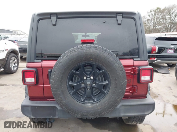 2021 Jeep Wrangler Unlimited Sport S with VIN 1C4HJXDN9MW777830, listed as a IAAI auction lot 41625934 with 42,251 mi miles and . Bid and sale history available at DreamBid. Image 16.