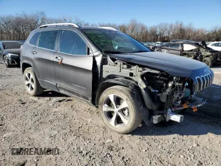 2021 Jeep Cherokee Limited with VIN 1C4PJLDX0MD144442, listed as a Copart auction lot 85568034 with 23,871 mi miles and Salvage title. Bid and sale history available at DreamBid. Image 4.