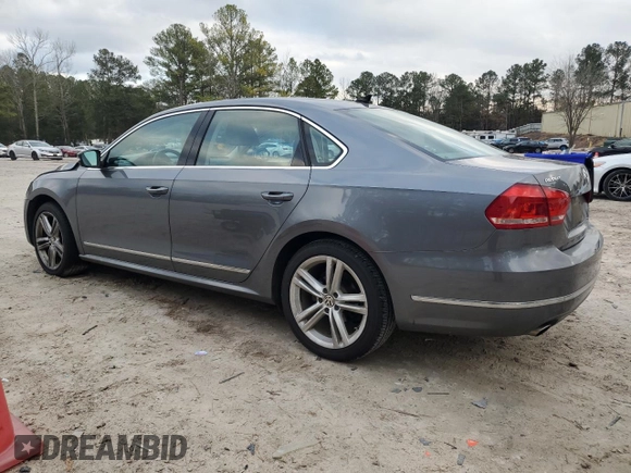 2013 Volkswagen Passat SEL Premium with VIN 1VWCH7A31DC097718, listed as a Copart auction lot 86296264 with 96,021 mi miles and Salvage Title. Bid and sale history available at carsss.com. Image 2.