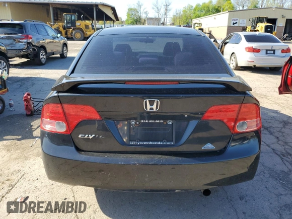 2007 Honda Civic EX with VIN 1HGFA16817L022626, listed as a Copart auction lot 54715855 with 179,918 mi miles and Salvage Title. Bid and sale history available at DreamBid. Image 6.