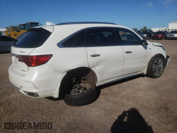 2019 Acura MDX Sport Hybrid w/Advance Pkg with VIN 5J8YD7H72KL000845, listed as a Copart auction lot 45226984 with 63,703 mi miles. Bid and sale history available at carsss.com. Image 3.