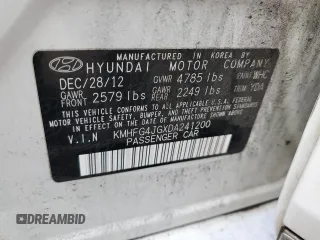 2013 Hyundai Azera with VIN KMHFG4JGXDA241200, listed as a Copart auction lot 71171354 with 249,007 mi miles and Salvage Title. Bid and sale history available at carsss.com. Image 14.