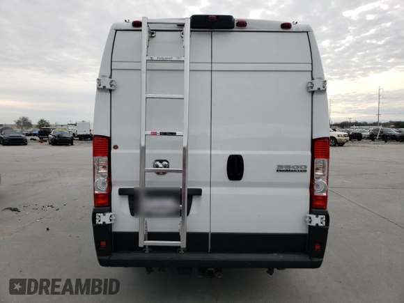 2023 Ram ProMaster Cargo with VIN 3C6MRVJG9PE539774, listed as a Copart auction lot 44269195 with 8,650 mi miles and Salvage Title. Bid and sale history available at DreamBid. Image 6.