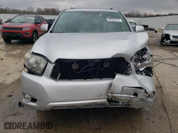 2010 Toyota Highlander Sport with VIN 5TDEK3EHXAS004085, listed as a Copart auction lot 80378414 with 240,530 mi miles and Non repairable. Bid and sale history available at DreamBid. Image 5.