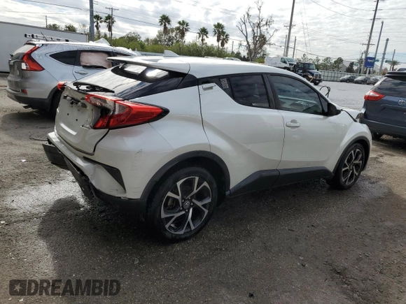 2018 Toyota C-HR XLE with VIN JTNKHMBX4J1002800, listed as a Copart auction lot 88785135 with 69,335 mi miles and Salvage Title. Bid and sale history available at carsss.com. Image 3.