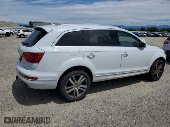 2015 Audi Q7 Premium Plus with VIN WA1LGAFE0FD004076, listed as a Copart auction lot 62591485 with 70,508 mi miles and Salvage title. Bid and sale history available at DreamBid. Image 3.