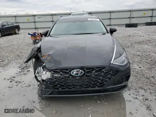 2021 Hyundai Sonata SEL with VIN KMHL64JA1MA143982, listed as a Copart auction lot 45816925 with 74,616 mi miles and Salvage Title. Bid and sale history available at carsss.com. Image 5.
