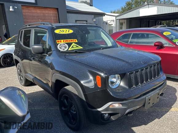 2021 Jeep Renegade Jeepster with VIN ZACNJDAB5MPN08584, listed as a Copart auction lot 88144125 with 52,840 mi miles and Clean title. Bid and sale history available at DreamBid. Image 1.