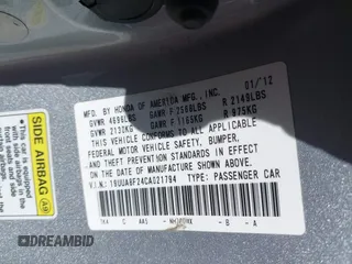 2012 Acura TL Auto z VIN 19UUA8F24CA021794, wystawiony jako IAAI lot #42269447 z przebiegiem 151 197 mil mil oraz . Historia ofert i sprzedaży dostępna na DreamBid. Obrazek 9.