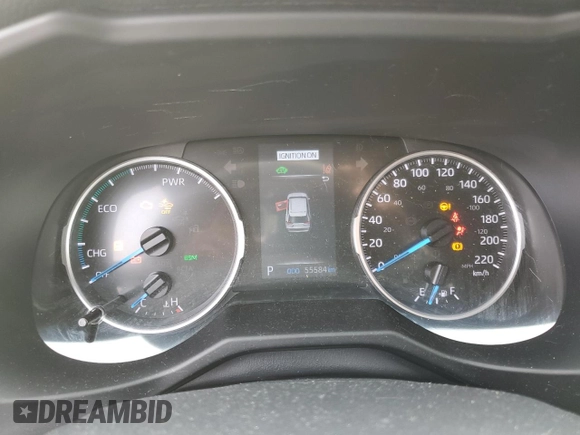 2022 Toyota RAV4 with VIN 2T34WRFV8NW148892, listed as a Copart auction lot 87884075 with 55,584 mi miles and Salvage title. Bid and sale history available at DreamBid. Image 9.