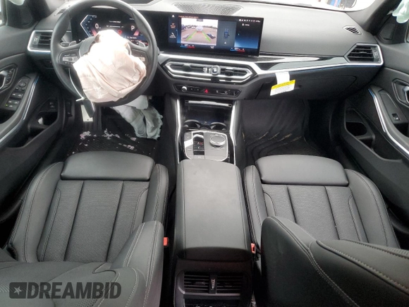 2024 BMW 3 Series 330i xDrive with VIN 3MW89FF09R8E18611, listed as a Copart auction lot 56740085 with 12,140 mi miles and Salvage title. Bid and sale history available at DreamBid. Image 8.