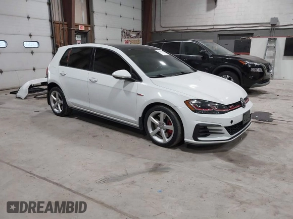 2020 Volkswagen Golf GTI S with VIN 3VW6T7AU9LM016269, listed as a IAAI auction lot 41768537 with 54,217 mi miles. Bid and sale history available at carsss.com. Image 1.