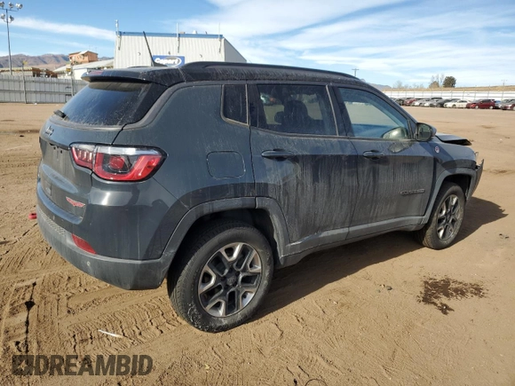 2018 Jeep Compass Trailhawk with VIN 3C4NJDDB9JT337597, listed as a Copart auction lot 86314244 with 88,873 mi miles and Salvage Title. Bid and sale history available at carsss.com. Image 3.