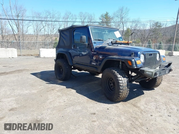 2003 Jeep Wrangler Sport with VIN 1J4FA49S03P343285, listed as a IAAI auction lot 41823684 with 201,723 mi miles and . Bid and sale history available at DreamBid. Image 1.