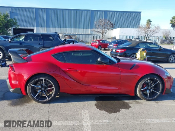 2020 Toyota Supra 3.0 with VIN WZ1DB4C02LW027976, listed as a IAAI auction lot 41264307 with 53,382 mi miles and . Bid and sale history available at DreamBid. Image 13.