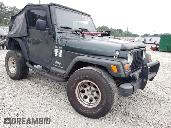 2003 Jeep Wrangler Sport with VIN 1J4FA49S03P330858, listed as a Copart auction lot 59519085 with Not provided miles and Salvage title. Bid and sale history available at DreamBid. Image 4.