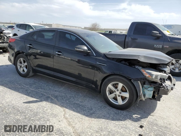 2015 Kia Optima LX with VIN KNAGM4A72F5653315, listed as a Copart auction lot 49783645 with 128,285 mi miles and Clean Title. Bid and sale history available at carsss.com. Image 4.
