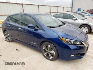 2018 Nissan LEAF S with VIN 1N4AZ1CP6JC301337, listed as a Copart auction lot 54556445 with 29,715 mi miles and Salvage Title. Bid and sale history available at DreamBid. Image 4.