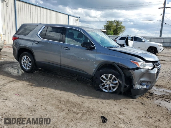 2020 Chevrolet Traverse LS with VIN 1GNERFKWXLJ174924, listed as a Copart auction lot 71939174 with 82,695 mi miles and Non Repairable. Bid and sale history available at carsss.com. Image 4.
