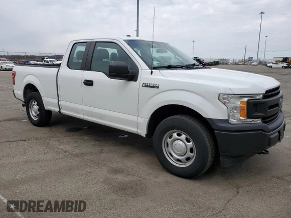 2019 Ford F-150 XL with VIN 1FTEX1EP6KFB12895, listed as a Copart auction lot 50628045 with 155,560 mi miles and Clean Title. Bid and sale history available at DreamBid. Image 4.