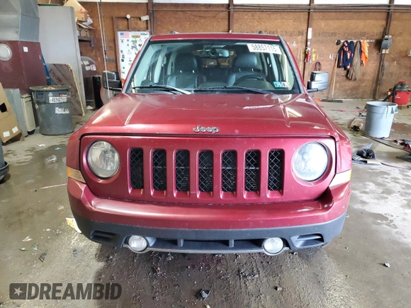 2016 Jeep Patriot High Altitude with VIN 1C4NJRFBXGD597578, listed as a Copart auction lot 58857115 with 128,911 mi miles and Salvage title. Bid and sale history available at DreamBid. Image 5.