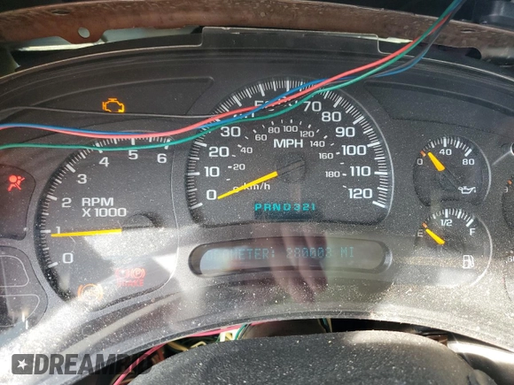 2004 Chevrolet Tahoe Z71 with VIN 1GNEK13ZX4R315428, listed as a Copart auction lot 62396905 with 280,003 mi miles and Salvage title. Bid and sale history available at DreamBid. Image 9.