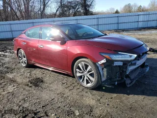 2020 Nissan Maxima SL with VIN 1N4AA6DV7LC371188, listed as a Copart auction lot 43680685 with 52,186 mi miles and Salvage Title. Bid and sale history available at carsss.com. Image 4.