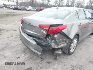 2013 Kia Optima EX with VIN 5XXGN4A75DG185427, listed as a IAAI auction lot 41403385 with 90,015 mi miles. Bid and sale history available at carsss.com. Image 6.
