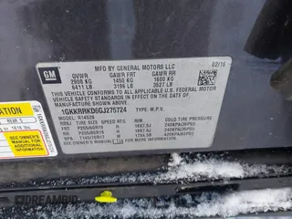 2016 GMC Acadia SLT with VIN 1GKKRRKD6GJ275724, listed as a IAAI auction lot 41591828 with 164,088 mi miles. Bid and sale history available at carsss.com. Image 9.