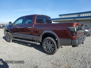 2016 Nissan Titan Platinum Reserve z VIN 1N6BA1F23GN509157, wystawiony jako Copart lot #50180435 z przebiegiem 135 035 mil mil oraz Czysty tytuł • Clean title. Historia ofert i sprzedaży dostępna na DreamBid. Obrazek 2.