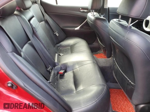 2012 Lexus IS 250 with VIN JTHCF5C26C5058528, listed as a Copart auction lot 54547455 with 166,338 mi miles and Clean Title. Bid and sale history available at DreamBid. Image 10.