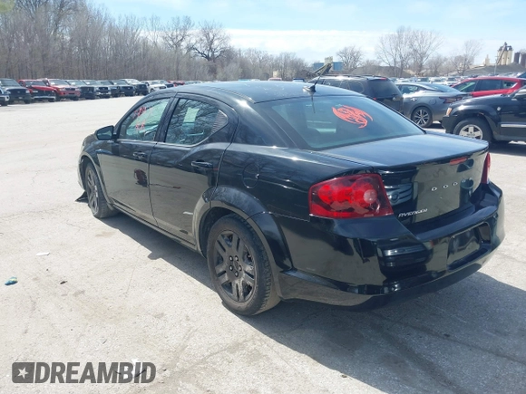 2013 Dodge Avenger SE with VIN 1C3CDZABXDN540331, listed as a IAAI auction lot 41889003 with 163,006 mi miles. Bid and sale history available at carsss.com. Image 3.