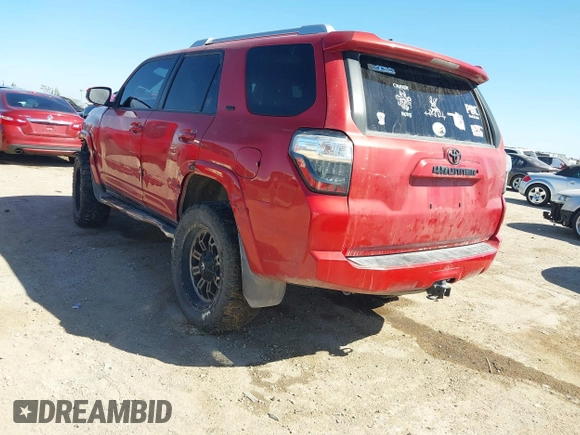 2018 Toyota 4Runner SR5 with VIN JTEBU5JR7J5496955, listed as a IAAI auction lot 40713133 with Not Provided miles. Bid and sale history available at carsss.com. Image 3.