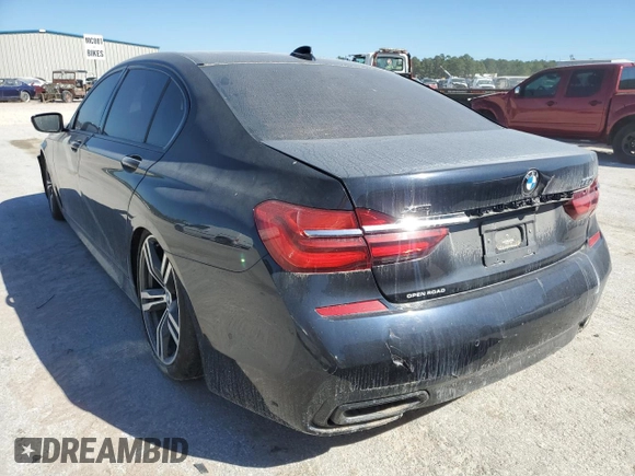 2019 BMW 7 Series 750i xDrive with VIN WBA7F2C50KB240590, listed as a Copart auction lot 64859212 with 10,157 mi miles. Bid and sale history available at carsss.com. Image 3.