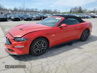 2019 Ford Mustang GT Premium with VIN 1FATP8FF7K5171956, listed as a Copart auction lot 53795495 with 45,822 mi miles and Salvage Title. Bid and sale history available at DreamBid. Image 1.