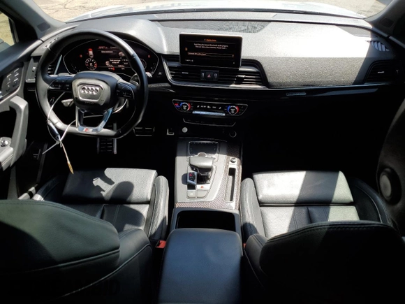 2019 Audi SQ5 Premium Plus with VIN WA1B4AFY5K2001078, listed as a Copart auction lot 55521195 with 57,625 mi miles and Salvage title. Bid and sale history available at DreamBid. Image 8.