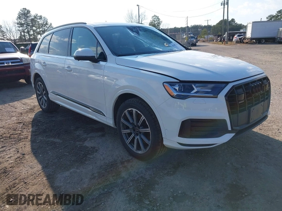 2022 Audi Q7 Premium Plus with VIN WA1LJBF75ND018515, listed as a IAAI auction lot 41413527 with 62,123 mi miles and . Bid and sale history available at DreamBid. Image 1.