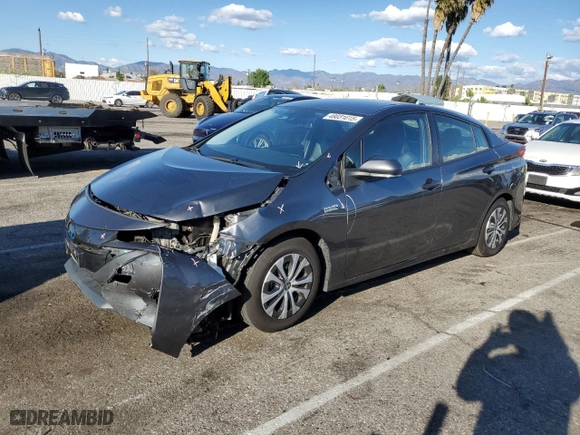 2021 Toyota Prius Prime LE with VIN JTDKAMFP0M3166136, listed as a Copart auction lot 48031615 with NaN miles and Salvage Title. Bid and sale history available at carsss.com. Image 1.