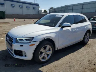 2018 Audi Q5 Premium Plus with VIN WA1BNAFYXJ2223515, listed as a Copart auction lot 59860665 with 44,093 mi miles and Salvage title. Bid and sale history available at DreamBid. Image 1.