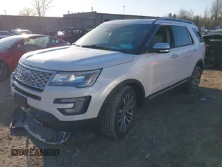 2016 Ford Explorer Platinum with VIN 1FM5K8HT9GGD19598, listed as a IAAI auction lot 41817151 with 100,190 mi miles and . Bid and sale history available at DreamBid. Image 2.